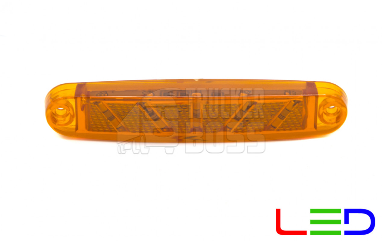 Габаритный фонарь Желтый 12-24v 10LED FR
