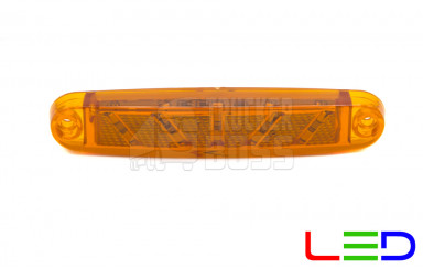 Габаритний ліхтар Жовтий 12-24v 10LED FR