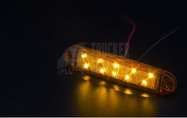 Габаритный фонарь Желтый 12-24v 10LED FR