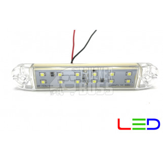 Габаритный фонарь Белый 12-24v 12LED Form plas