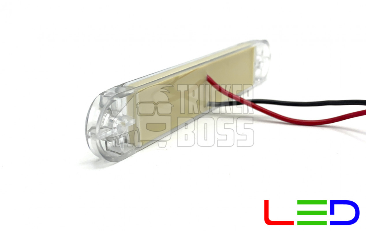 Габаритный фонарь Белый 12-24v 12LED Form plas