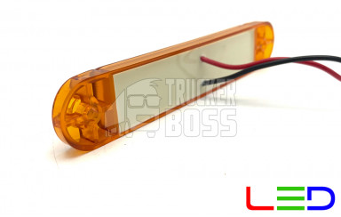 Габаритный фонарь Желтый 12-24v 12LED Form plas