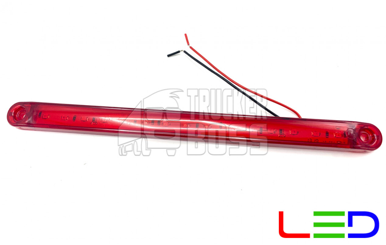 Габаритный фонарь Красный 12-24v 15LED FR