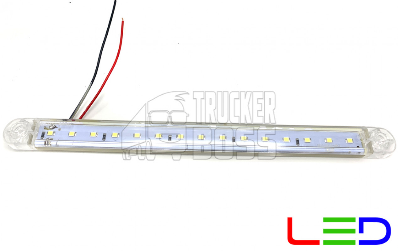 Габаритный фонарь Белый 12-24v 15LED FR