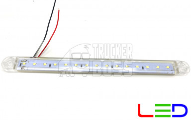 Габаритный фонарь Белый 12-24v 15LED FR