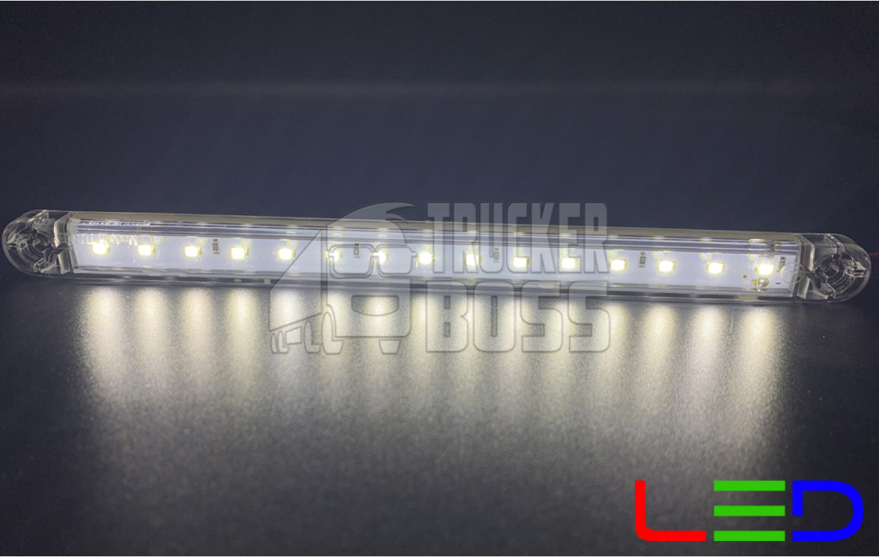 Габаритный фонарь Белый 12-24v 15LED FR