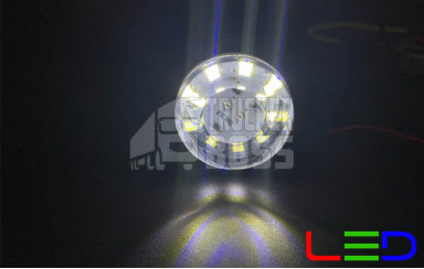 Габаритний ліхтар білий "бігаючі діоди" 12-24v 9LED FR