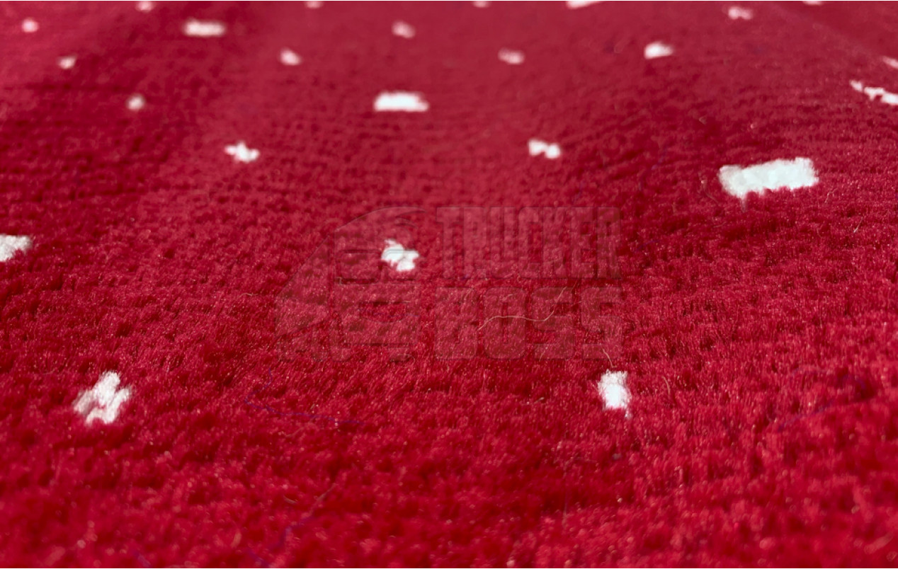 Ворсовые коврики RENAULT MAGNUM (2007-2013г) Красные