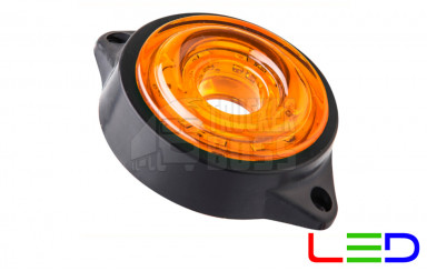 Габаритный фонарь Желтый "Бегающие диоды" 24v 10LED NOKTA