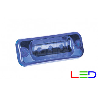 Габаритный фонарь светодиодный Синий 24v 3LED NOKTA