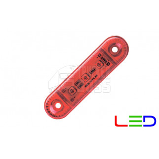 Габаритный фонарь Красный 24v 3LED NOKTA
