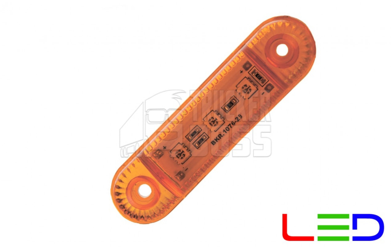 Габаритный фонарь Желтый 24v 3LED NOKTA