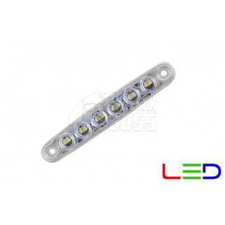 Фонарь габаритный светодиодный Белый 24v 6LED NOKTA