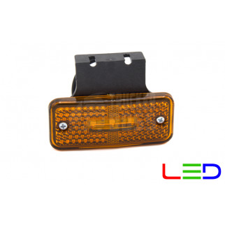 Габаритный фонарь Желтый с кронштейном 24v 3LED NOKTA