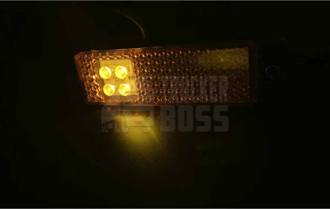 Фонарь габаритный KRONE Желтый 24v LED NOKTA