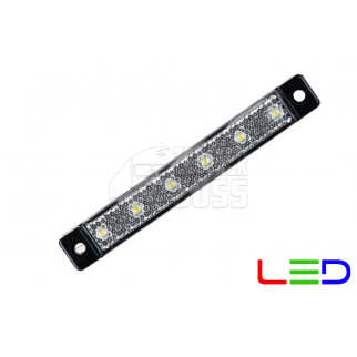 Габаритный фонарь диодный Белый 24v 6LED NOKTA