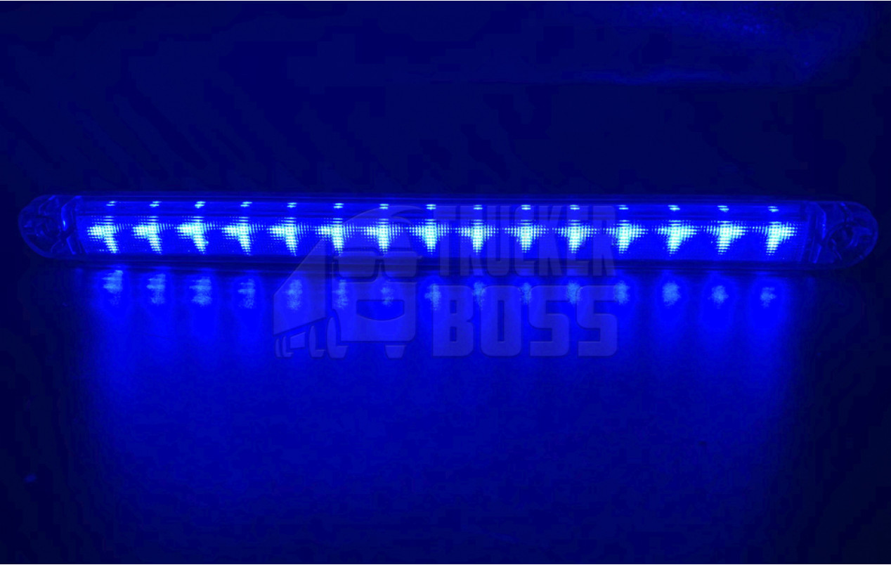 Габаритный фонарь Синий 24v 15LED NOKTA