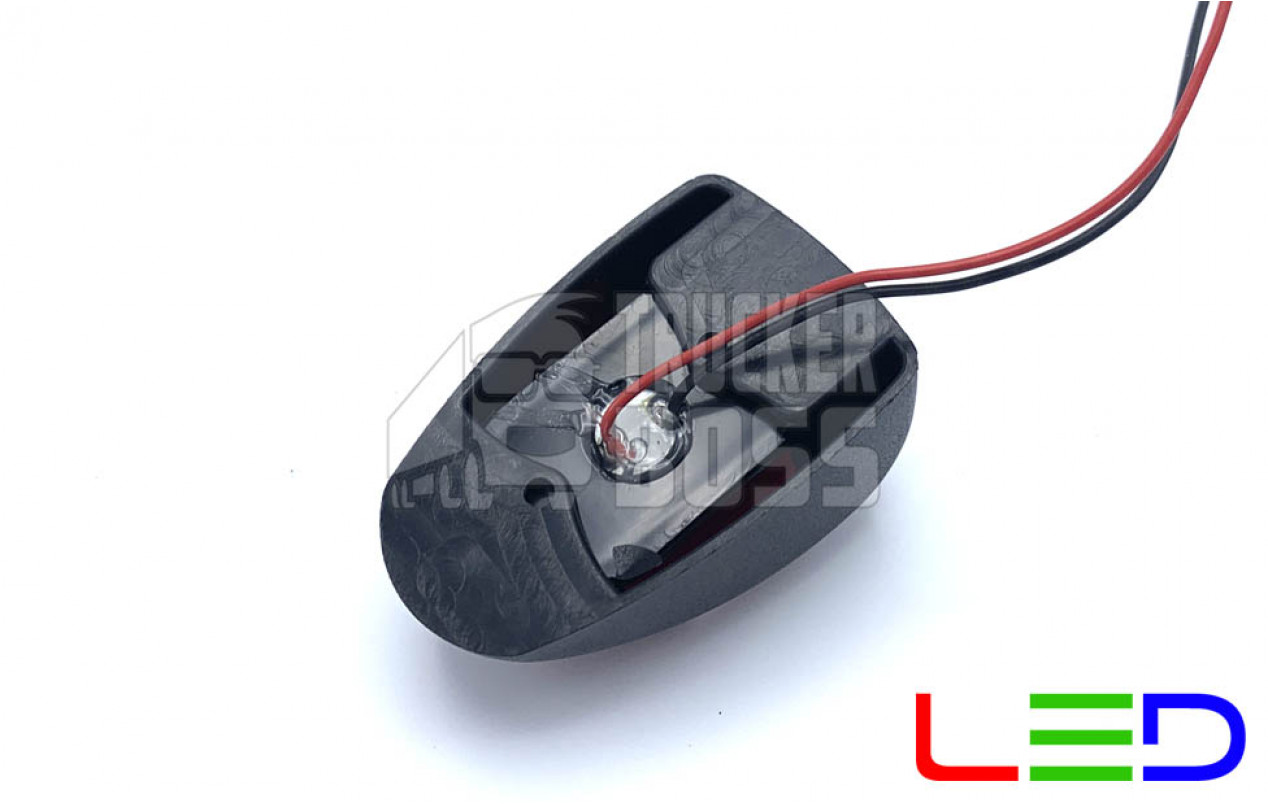 Габарит с миганием на кабину Белый 12-24v 3LED 