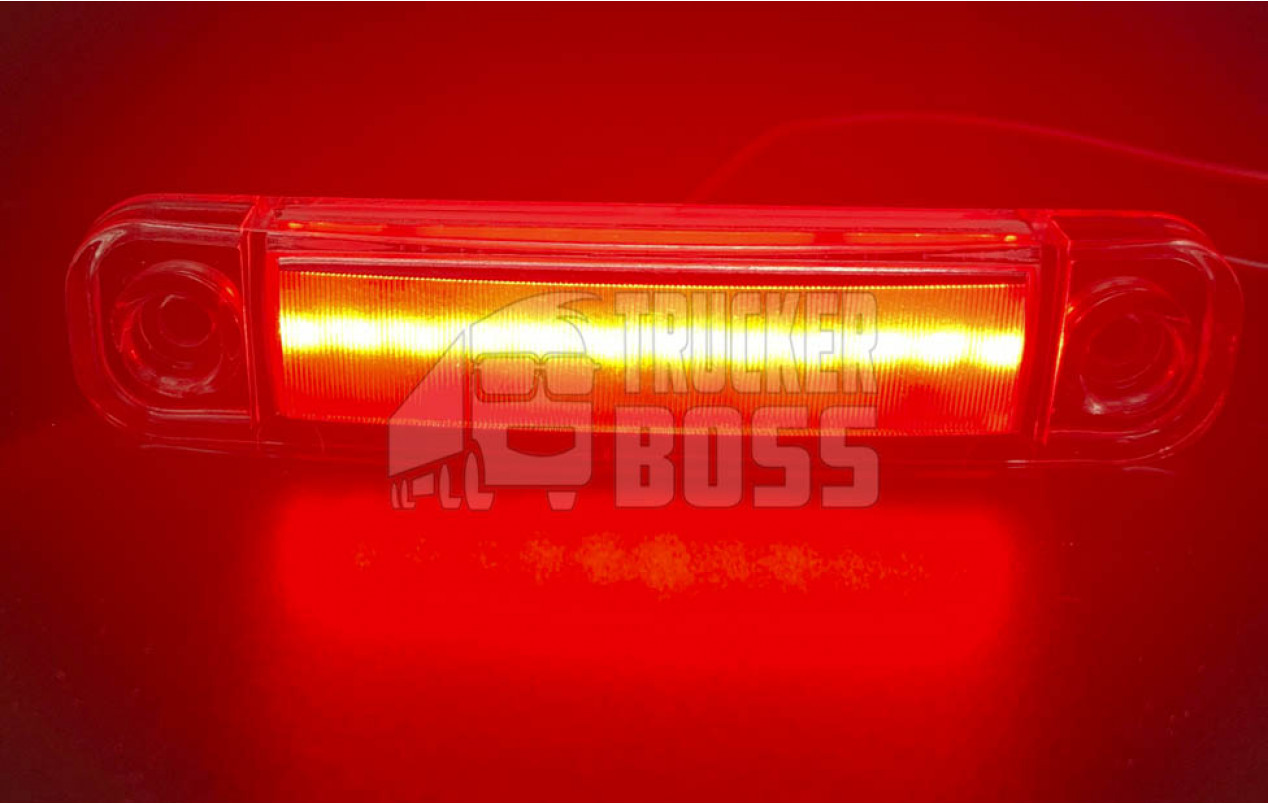Габаритный фонарь Красный 24v LED