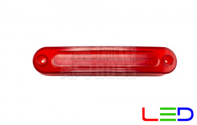Габаритный фонарик Красный 24v 12LED NOKTA