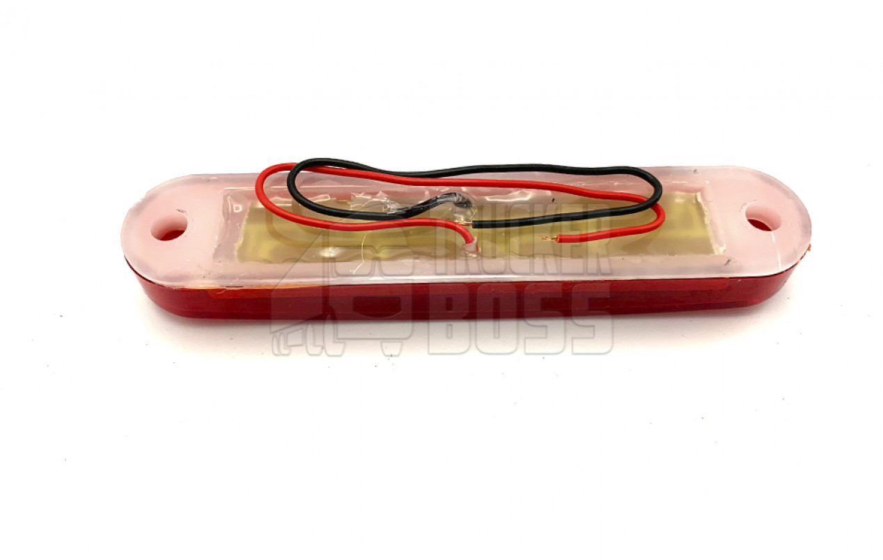 Габаритный фонарик Красный 24v 12LED NOKTA