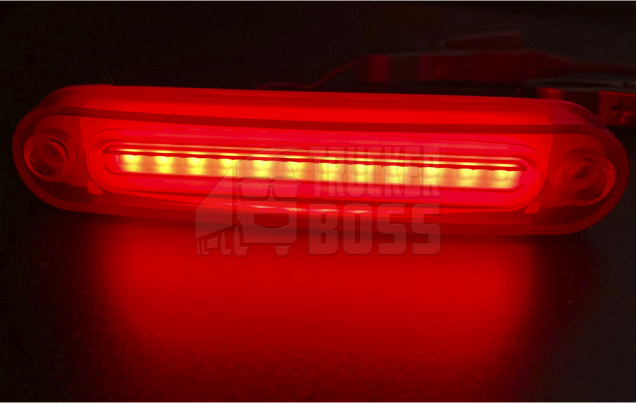 Габаритный фонарик Красный 24v 12LED NOKTA