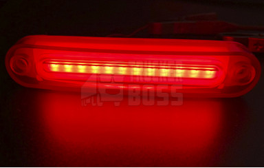Габаритный фонарик Красный 24v 12LED NOKTA