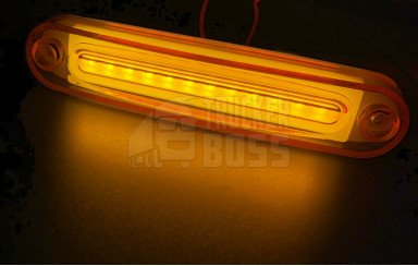 Габаритный фонарик Желтый 24v 12LED NOKTA
