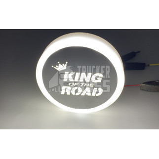 Фонарик эмблема KING OF THE ROAD неоновый большой 24v Белый