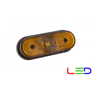 Габаритный фонарь на прицеп Желтый e-mark 24v LED MARS