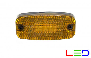 Габаритный фонарь Желтый e-mark 24v LED MARS