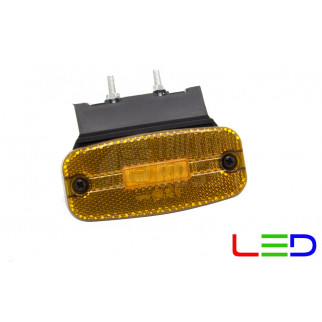 Ліхтар габаритний жовтий e-mark 24v 2LED MARS
