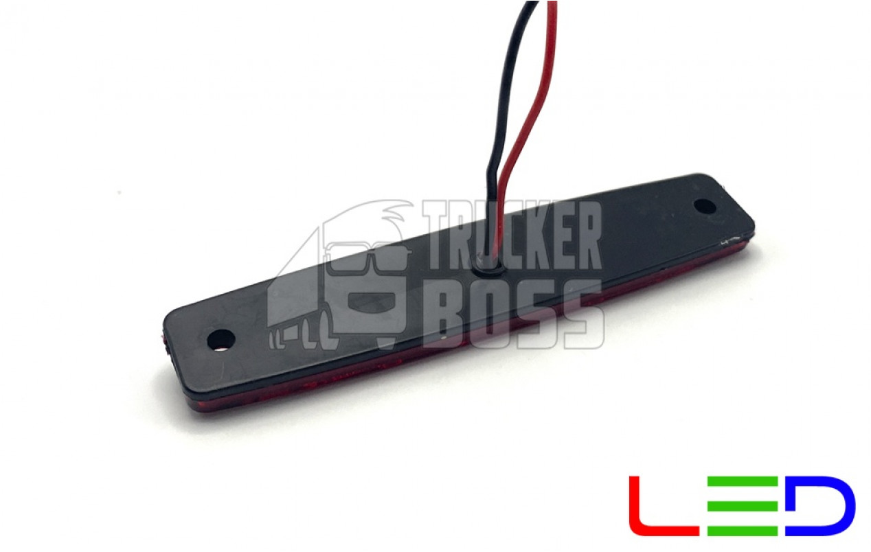 Габаритный фонарь Красный 12-24v 6LED TH