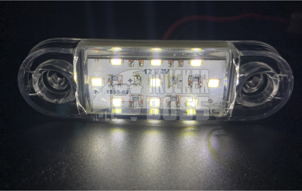 Габаритный фонарик светодиодный Белый 12-24v 9LED TH