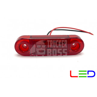 Габаритный фонарик светодиодный Красный 12-24v 9LED TH