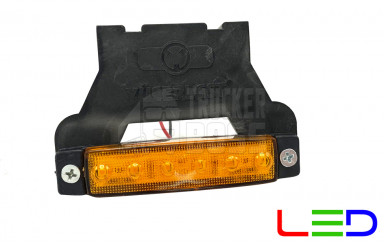 Габаритный фонарь c кронштейном Желтый 24v 6LED YP