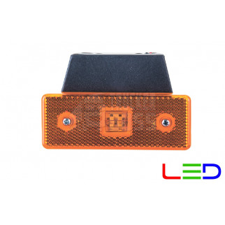 Габаритный фонарь плоский "Гирлянда"  Желтый 12-24v LED NOKTA