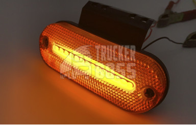 Габаритний ліхтар на причіп із кронштейном Жовтий 12-24v LED FR