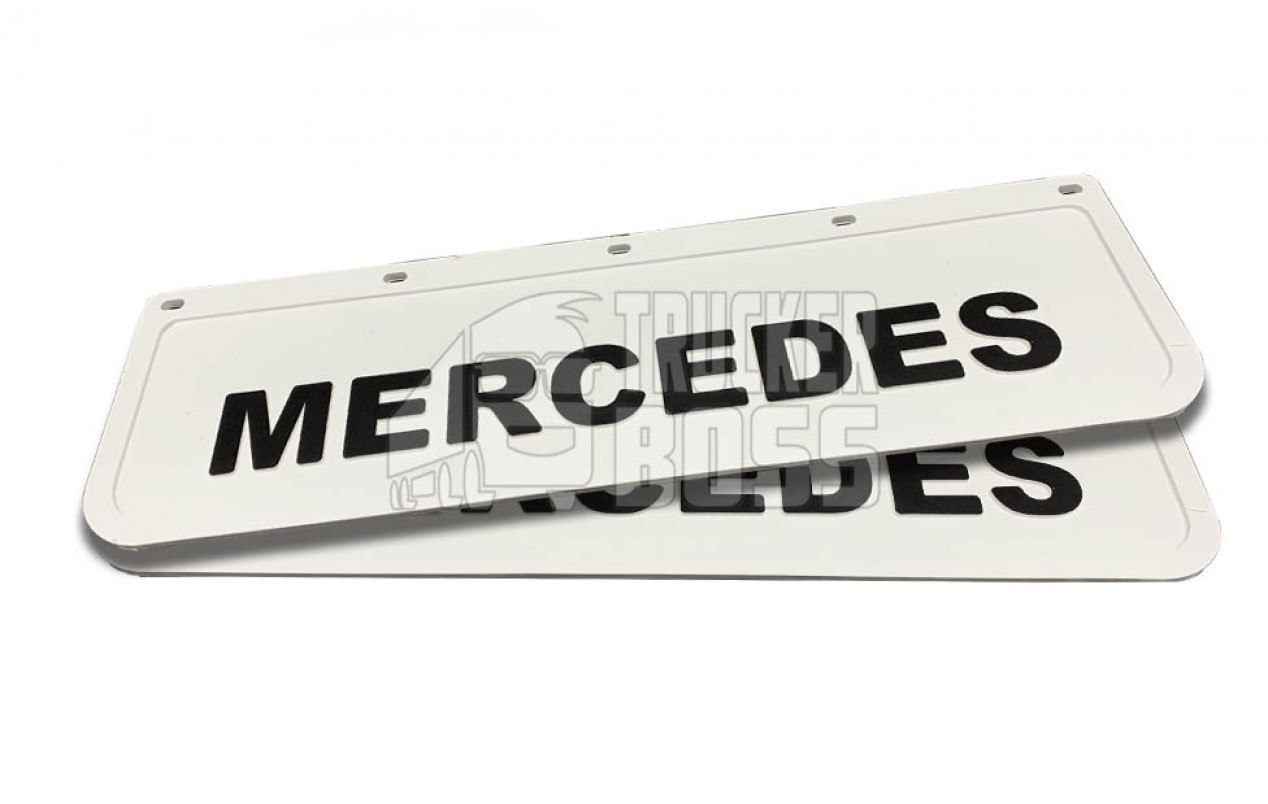 Бризковик MERCEDES з об'ємним малюнком, білий 600*180