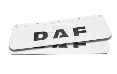 Брызговик DAF с объемным рисунком, белый 600*180