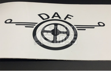 Брызговик на бампер "DAF" белый 2400*350мм