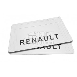 Брызговик RENAULT с объемным рисунком, белый 645*350