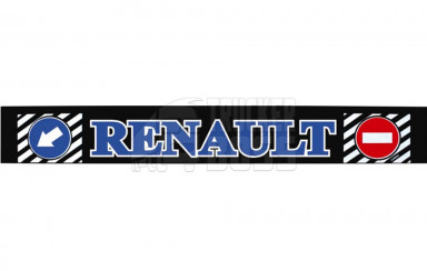 Брызговик на бампер "RENAULT" синий 2400*350мм