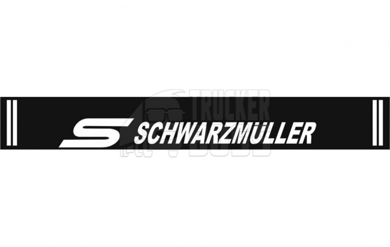 Бризковик на бампер "SCHWARZMULLER" чорний 2400*350мм