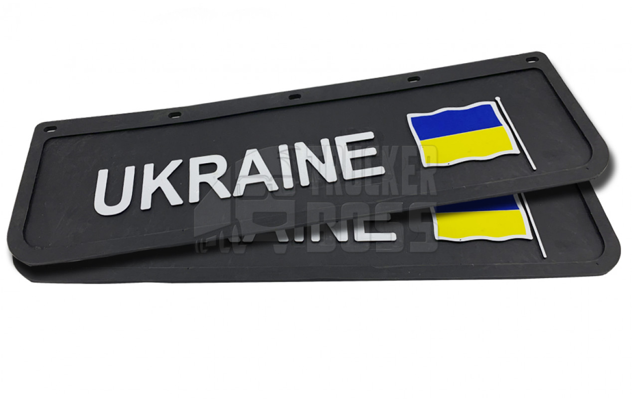 Брызговик UKRAINE с объемным рисунком 600*180