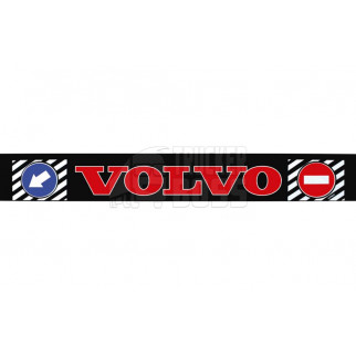 Брызговик резиновый на задний бампер с надписью "VOLVO" Красного цвета 2400*350мм