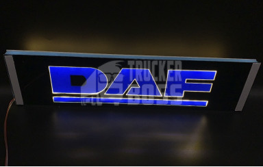 Светодиодная табличка на лобовое стекло DAF 40x10см 24v Синяя