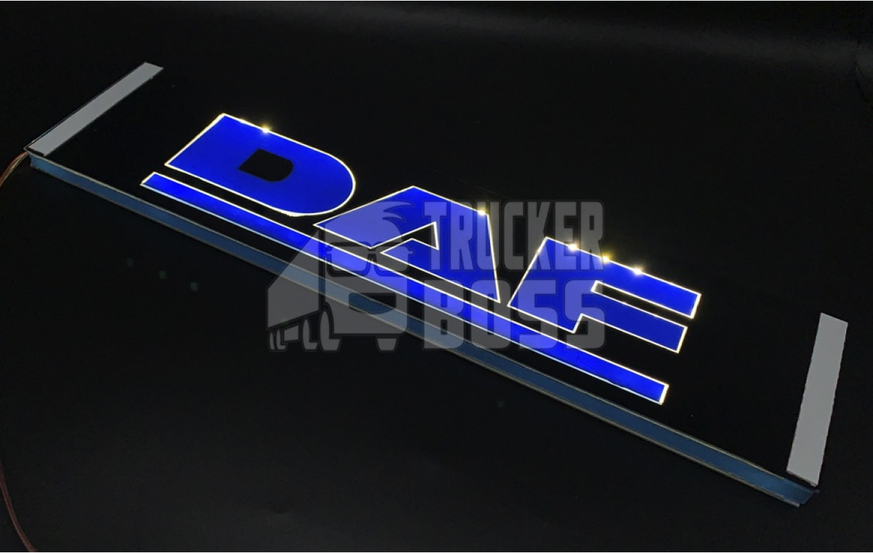 Светодиодная табличка на лобовое стекло DAF 40x10см 24v Синяя