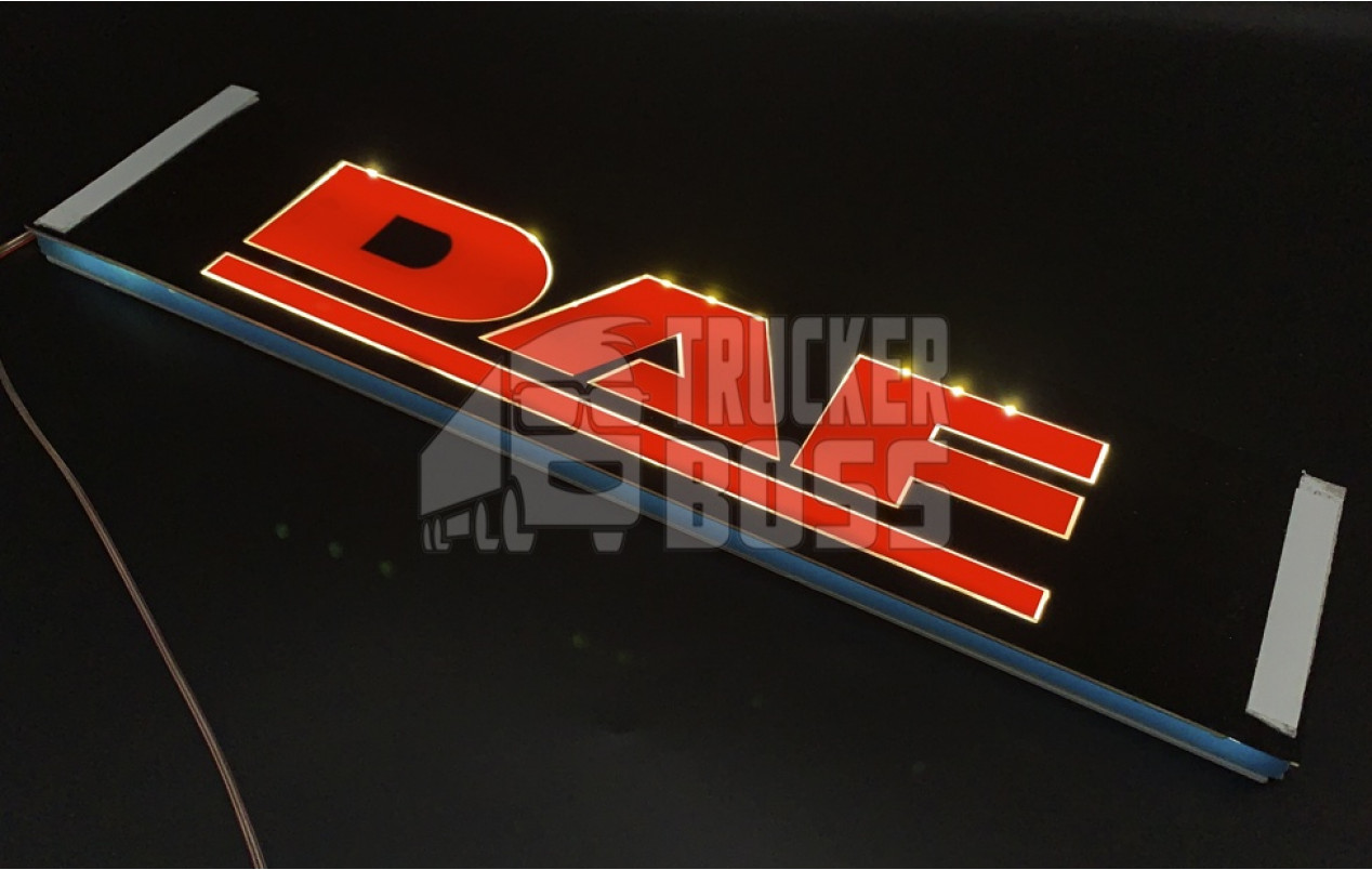 Світлодіодна табличка на лобове скло DAF 40x10см 24v Червона