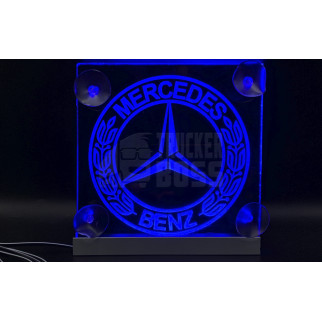 Комплект светодиодных табличек на лобовое стекло MERCEDES 15x15см 2шт 24v Синие